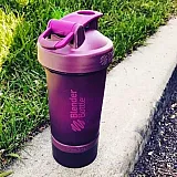 Шейкер спортивный BlenderBottle ProStak 650ml с 2-мя контейнерами Plum (ORIGINAL) фото товару