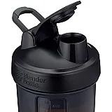 Шейкер спортивный BlenderBottle ProStak 650ml с 2-мя контейнерами Black (ORIGINAL) фото товару