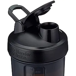 Шейкер спортивный BlenderBottle ProStak 650ml с 2-мя контейнерами Black (ORIGINAL)