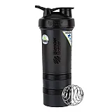 Шейкер спортивный BlenderBottle ProStak 650ml с 2-мя контейнерами Black (ORIGINAL) фото товару