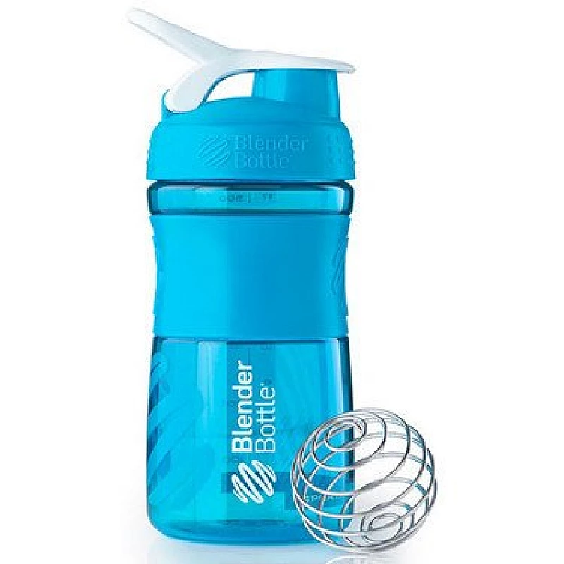 Спортивная бутылка-шейкер BlenderBottle SportMixer 20oz/590ml Аква (ORIGINAL) фото товару