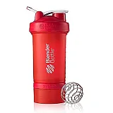 Шейкер спортивный BlenderBottle ProStak с шариком 650 мл красный фото товару