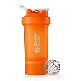 Шейкер спортивный BlenderBottle ProStak с шариком 650 мл оранжевый фото товару