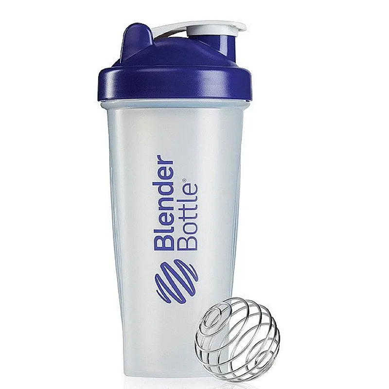 Шейкер спортивный BlenderBottle Classic 28oz/820ml прозрачный/фиолетовый (ORIGINAL) фото товара
