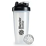 Шейкер спортивный BlenderBottle Classic 28oz/820ml прозрачный/черный (ORIGINAL) фото товара