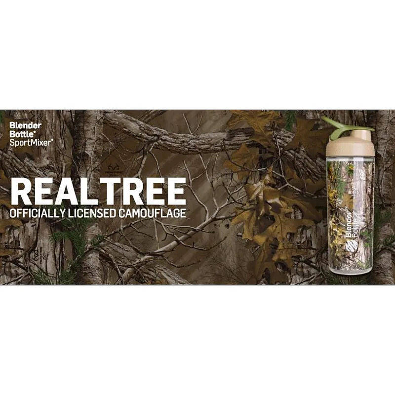 Спортивная бутылка-шейкер BlenderBottle SportMixer Sleek 28oz/820ml Real Tree фото товара