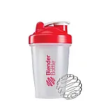 Шейкер спортивный BlenderBottle Classic 20oz/590ml прозрачно/красный (ORIGINAL) фото товара