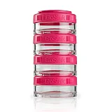 Контейнер спортивный BlenderBottle GoStak 4*40ml Pink (ORIGINAL) фото товару