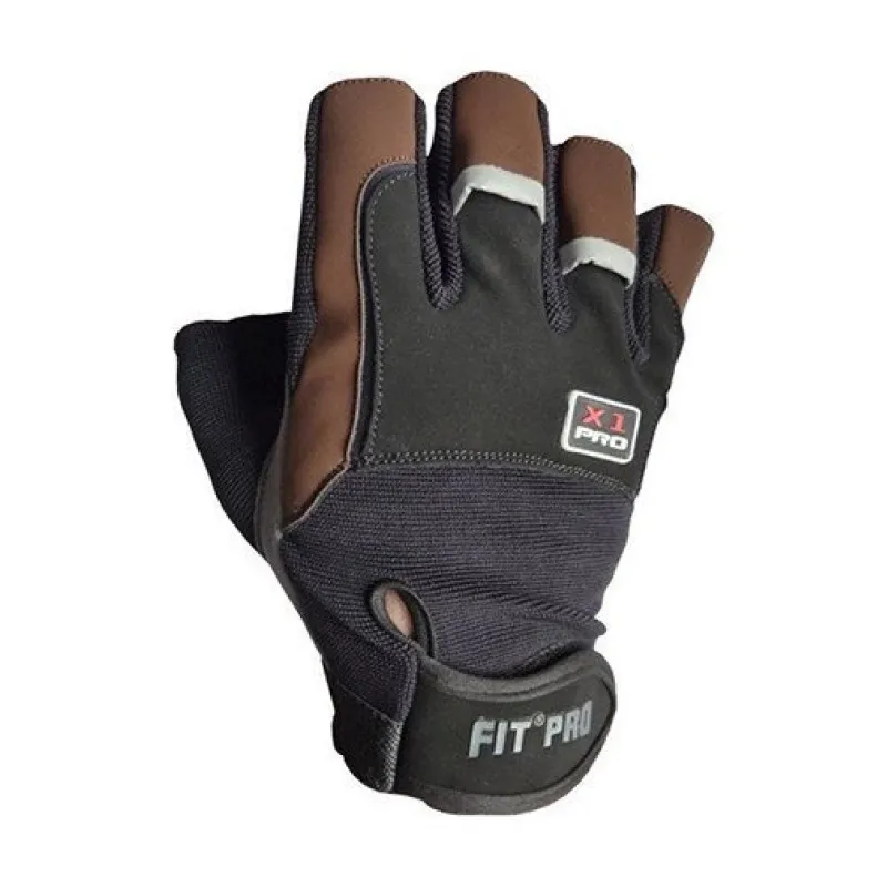 Перчатки для тяжелой атлетики Power System X1 Pro FP-01 XS Black/Brown фото товара