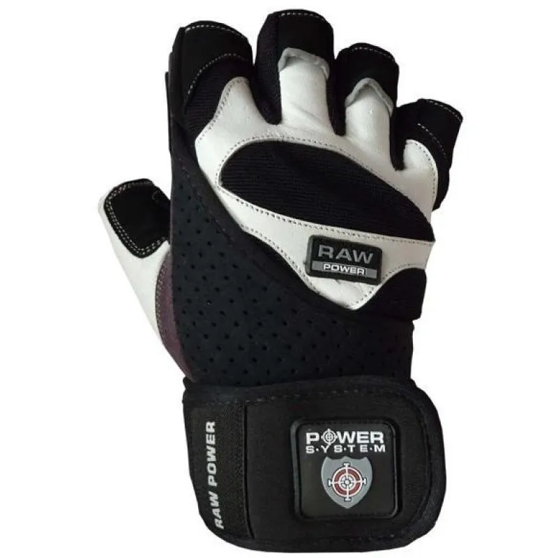 Перчатки для тяжелой атлетики Power System Raw Power PS-2850 S Black/White фото товара