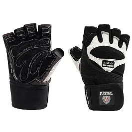 Перчатки для тяжелой атлетики Power System Raw Power PS-2850 S Black/White