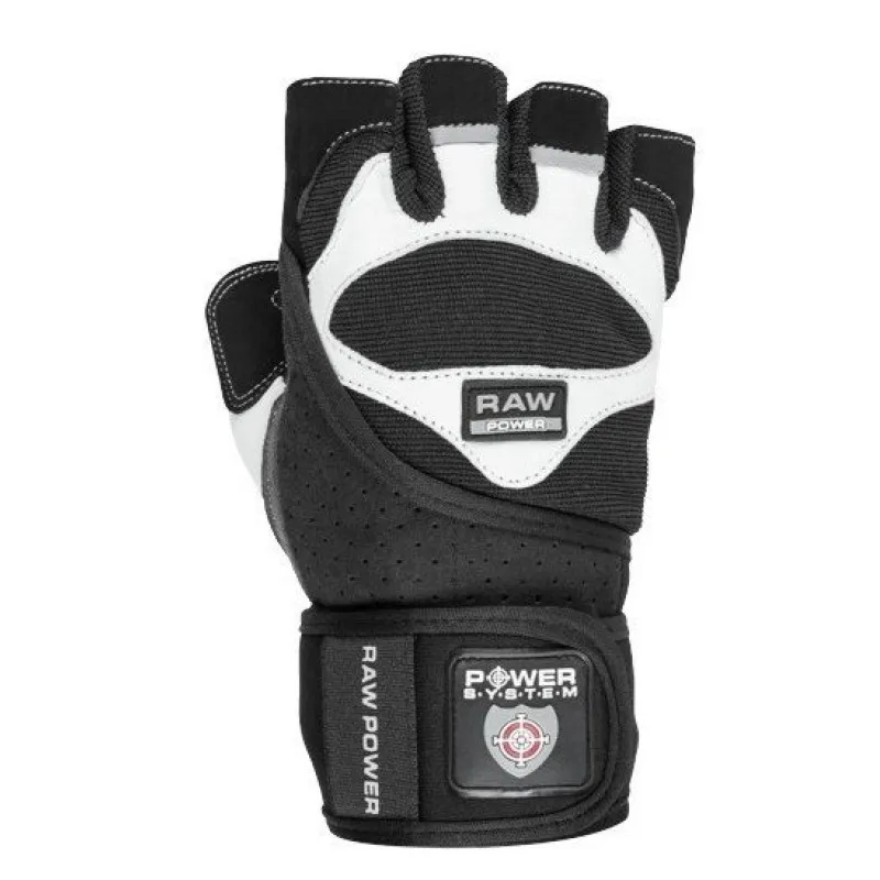 Перчатки для тяжелой атлетики Power System Raw Power PS-2850 L Black/White фото товара