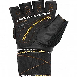 Перчатки для тяжелой атлетики Power System Ultimate Motivation PS-2810 S Black/Yellow