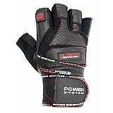 Перчатки для тяжелой атлетики Power System Ultimate Motivation PS-2810 S Black/Red фото товару