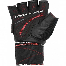 Перчатки для тяжелой атлетики Power System Ultimate Motivation PS-2810 L Black/Red