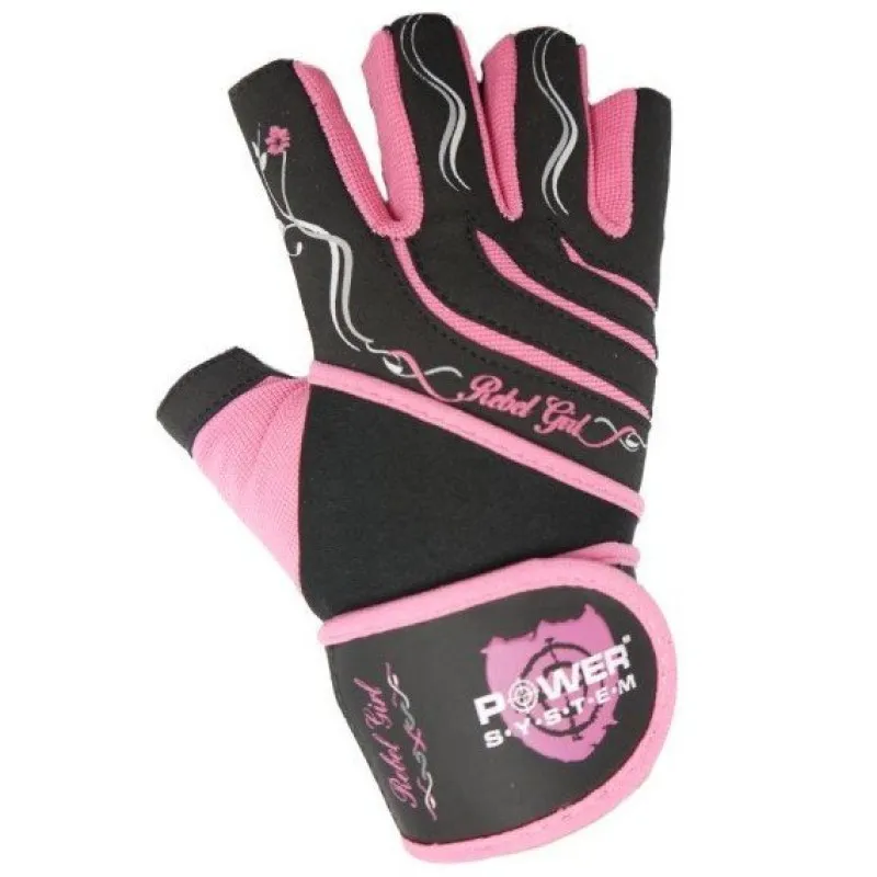 Перчатки для фитнеса и тяжелой атлетики Power System Rebel Girl PS-2720 S Pink фото товару