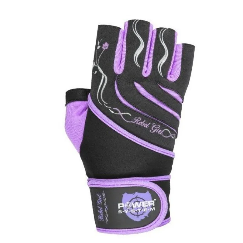 Перчатки для фитнеса и тяжелой атлетики Power System Rebel Girl PS-2720 M Purple фото товару