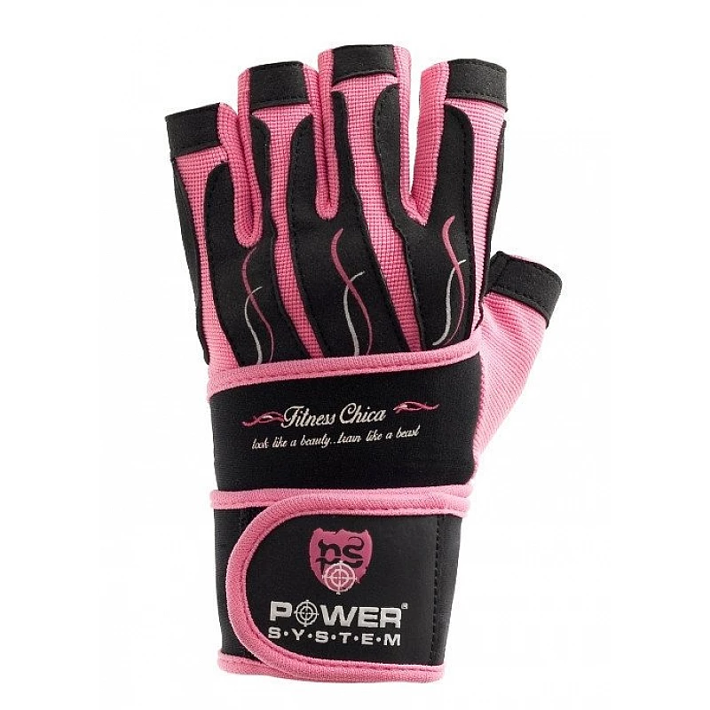 Перчатки для фитнеса и тяжелой атлетики женские Power System Fitness Chica  PS-2710 XS Pink фото товару