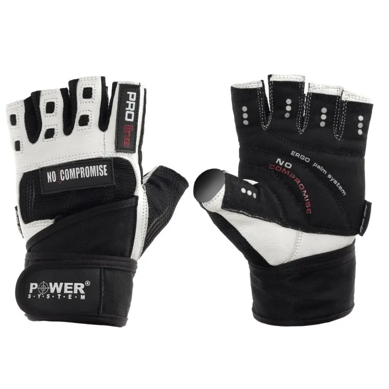 Перчатки для фитнеса и тяжелой атлетики Power System No Compromise PS-2700 XL Black/White фото товару