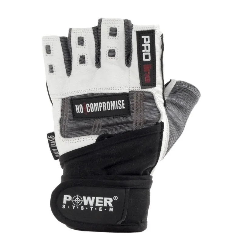 Перчатки для фитнеса и тяжелой атлетики Power System No Compromise PS-2700 M Grey/White фото товара