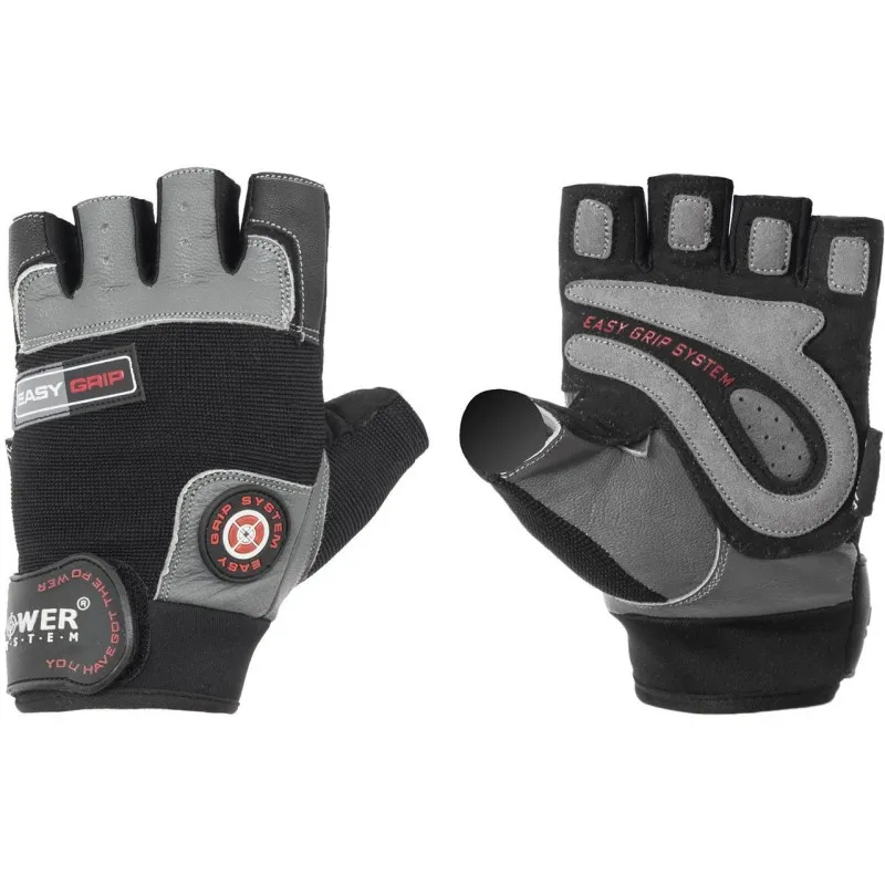 Перчатки для фитнеса и тяжелой атлетики Power System Easy Grip PS-2670 XXL Black/Grey фото товару