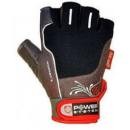 Перчатки для фитнеса и тяжелой атлетики Power System Woman’s Power PS-2570 M Black/Red