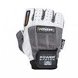 Перчатки для фитнеса и тяжелой атлетики Power System Fitness PS-2300 S Grey/White фото товара
