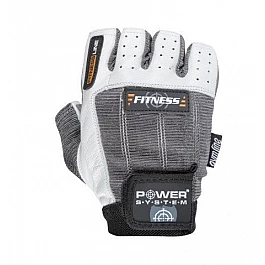 Перчатки для фитнеса и тяжелой атлетики Power System Fitness PS-2300 L Grey/White