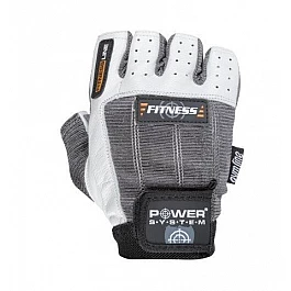 Перчатки для фитнеса и тяжелой атлетики Power System Fitness PS-2300 XL Grey/White