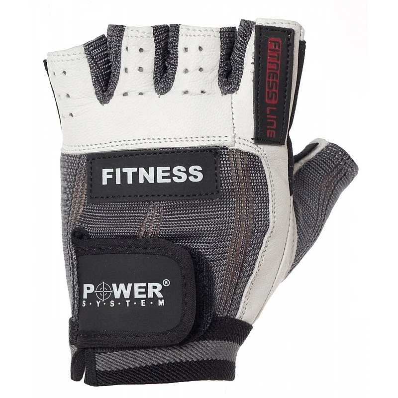 Перчатки для фитнеса и тяжелой атлетики Power System Fitness PS-2300 XL Grey/White фото товара