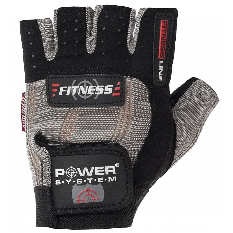 Перчатки для фитнеса и тяжелой атлетики Power System Fitness PS-2300 XS Grey/Black фото товару