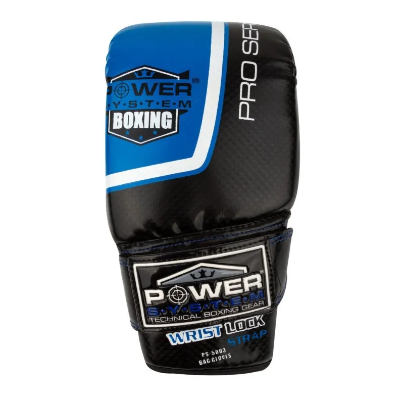 Перчатки снарядные Power System PS 5003 Bag Gloves Storm L Black/Blue фото товара
