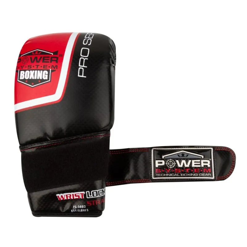 Перчатки снарядные Power System PS 5003 Bag Gloves Storm M Black/Red фото товару