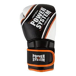 Перчатки для бокса PowerSystem PS 5006 Contender 10oz Black/Orange Line