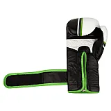 Перчатки для бокса PowerSystem PS 5006 Contender 10oz Black/Green Line фото товара