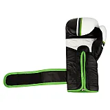Перчатки для бокса PowerSystem PS 5006 Contender 12oz Black/Green Line фото товару