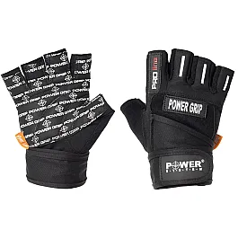 Перчатки для фитнеса и тяжелой атлетики Power System Power Grip PS-2800 XS Black