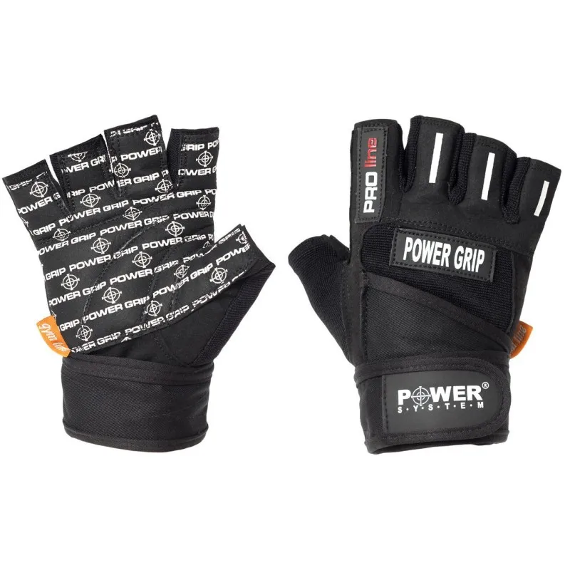 Перчатки для фитнеса и тяжелой атлетики Power System Power Grip PS-2800 S Black фото товара