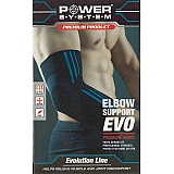 Эластический налокотник Power System Elbow Support Evo PS-6020 M Black/Blue фото товару