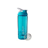 Спортивная бутылка-шейкер BlenderBottle SportMixer Sleek Promo 820ml Aqua (ORIGINAL) фото товара