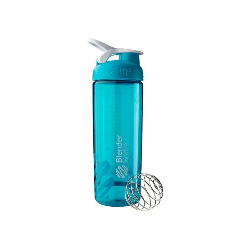 Спортивная бутылка-шейкер BlenderBottle SportMixer Sleek Promo 820ml Aqua (ORIGINAL) фото товара