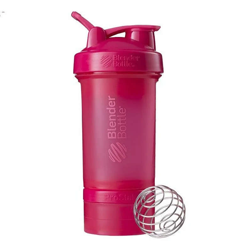 Шейкер спортивный BlenderBottle ProStak 650ml с 2-мя контейнерами Pink FL (ORIGINAL) фото товара