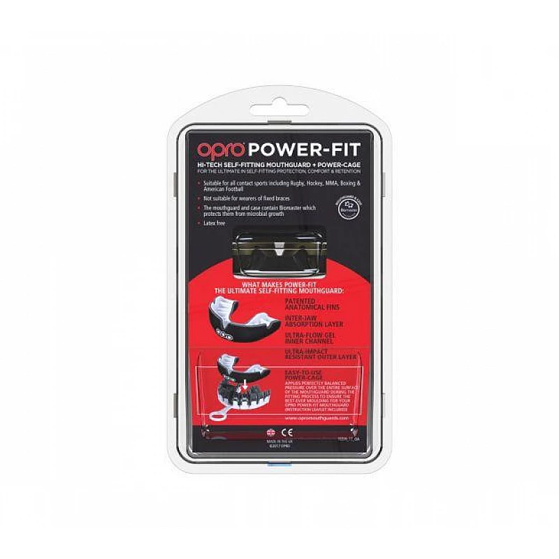 Капа OPRO Power-Fit Hi-Tech Self-Fitting Aggression-Eyes фото товару