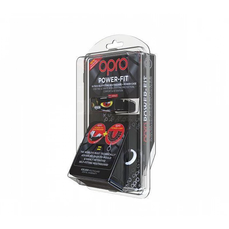 Капа OPRO Power-Fit Hi-Tech Self-Fitting Aggression-Eyes фото товару