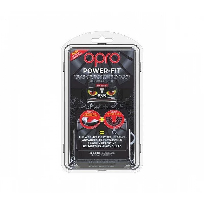 Капа OPRO Power-Fit Hi-Tech Self-Fitting Aggression-Eyes фото товару