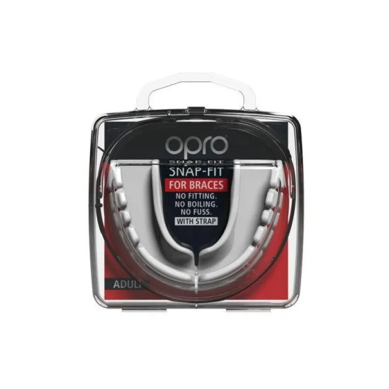 Капа OPRO Snap-Fit FOR BRACES White фото товару