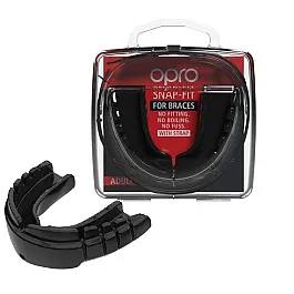 Капа OPRO Snap-Fit FOR BRACES Black