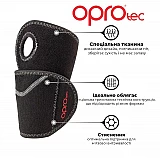 Напульсник на запястье OPROtec Adjustable Wrist Support OSFM TEC5749-OSFM Черный фото товару