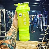 Шейкер спортивный BlenderBottle ProStak с шариком 650 мл зеленый фото товара