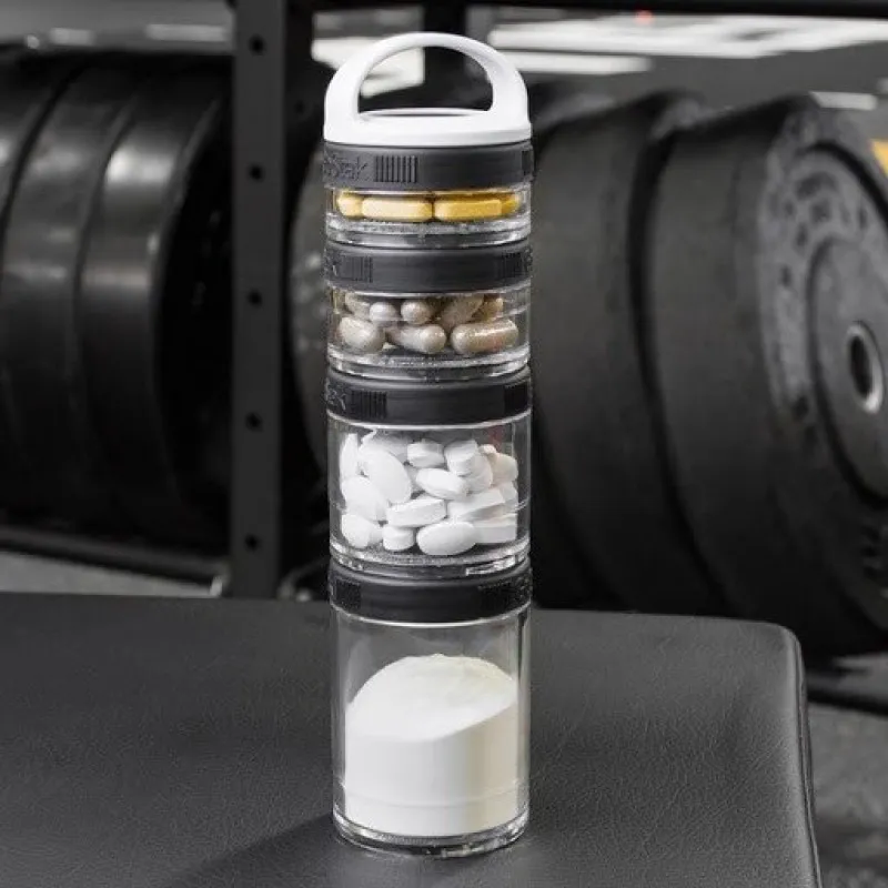 Контейнер спортивный BlenderBottle GoStak Starter 4 Pak Black (ORIGINAL) фото товару